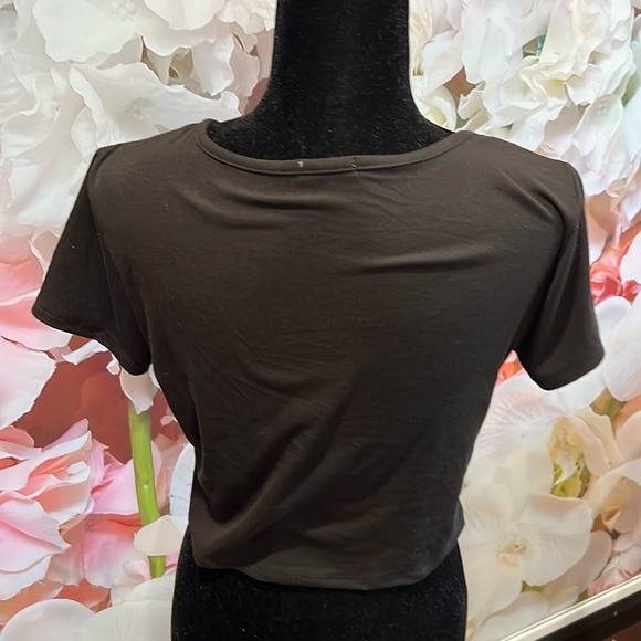 black and rhinestone ardene top - Picture 2 of 3